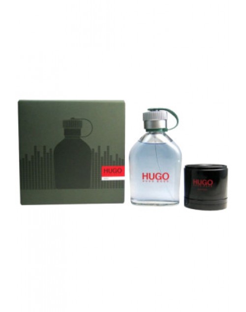 مجموعة هدية - ماء تواليت هوجو جرين للرجال من هوجو بوس - 150 مل