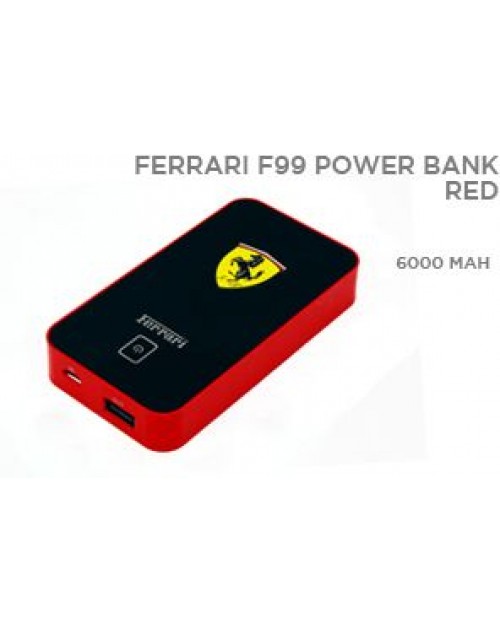 Ferrari F99 Power Bank 6000 mAh - Red