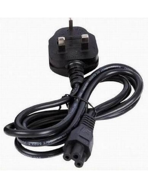 3 PRONG CLOVER LEAF C5 FUSED LAPTOP Adapter POWER LEAD CORD CABLE