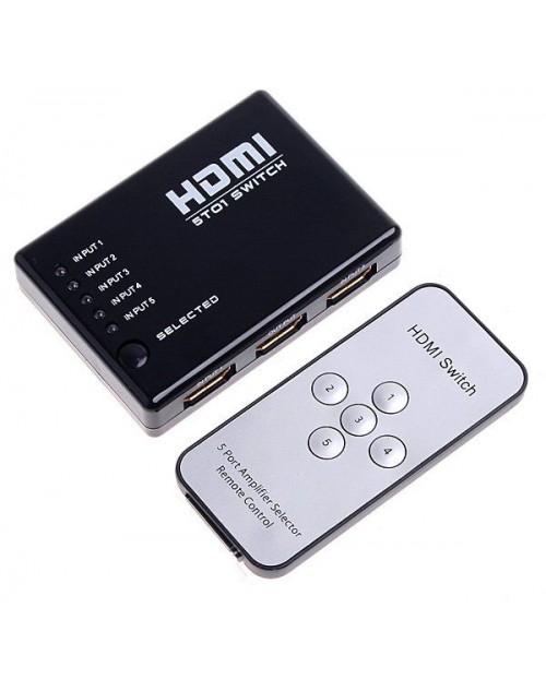 HDMI Switcher Splitter 1 to 5 مقسم 5 مداخل
