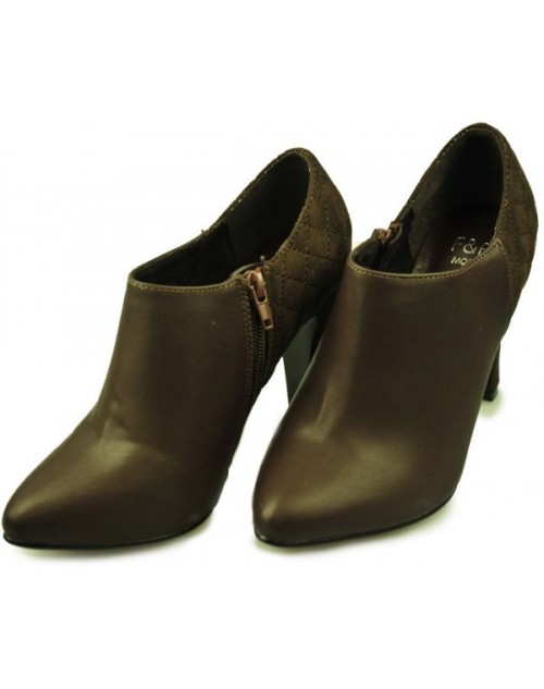 F&F Mode, SHOES CLASSIC HALF BOOT - BROWN