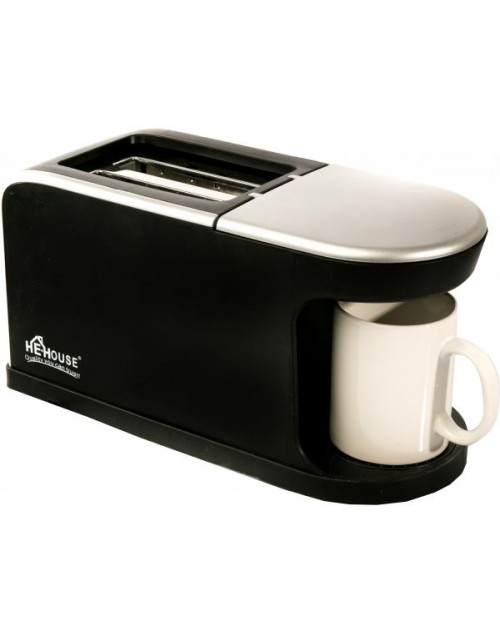 ماكينة تحميص الخبز مع ماكينة صنع القهوة