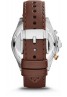FOSSIL Wakefield Chronograph Leather Watch - Brown CH2944